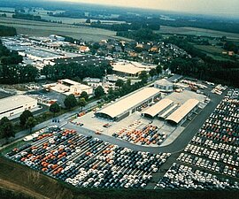 Luftaufnahme des Großhandels von 1992